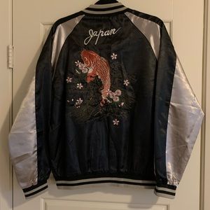 Vintage Japanese Sukajan Embroidered Bomber Jacket